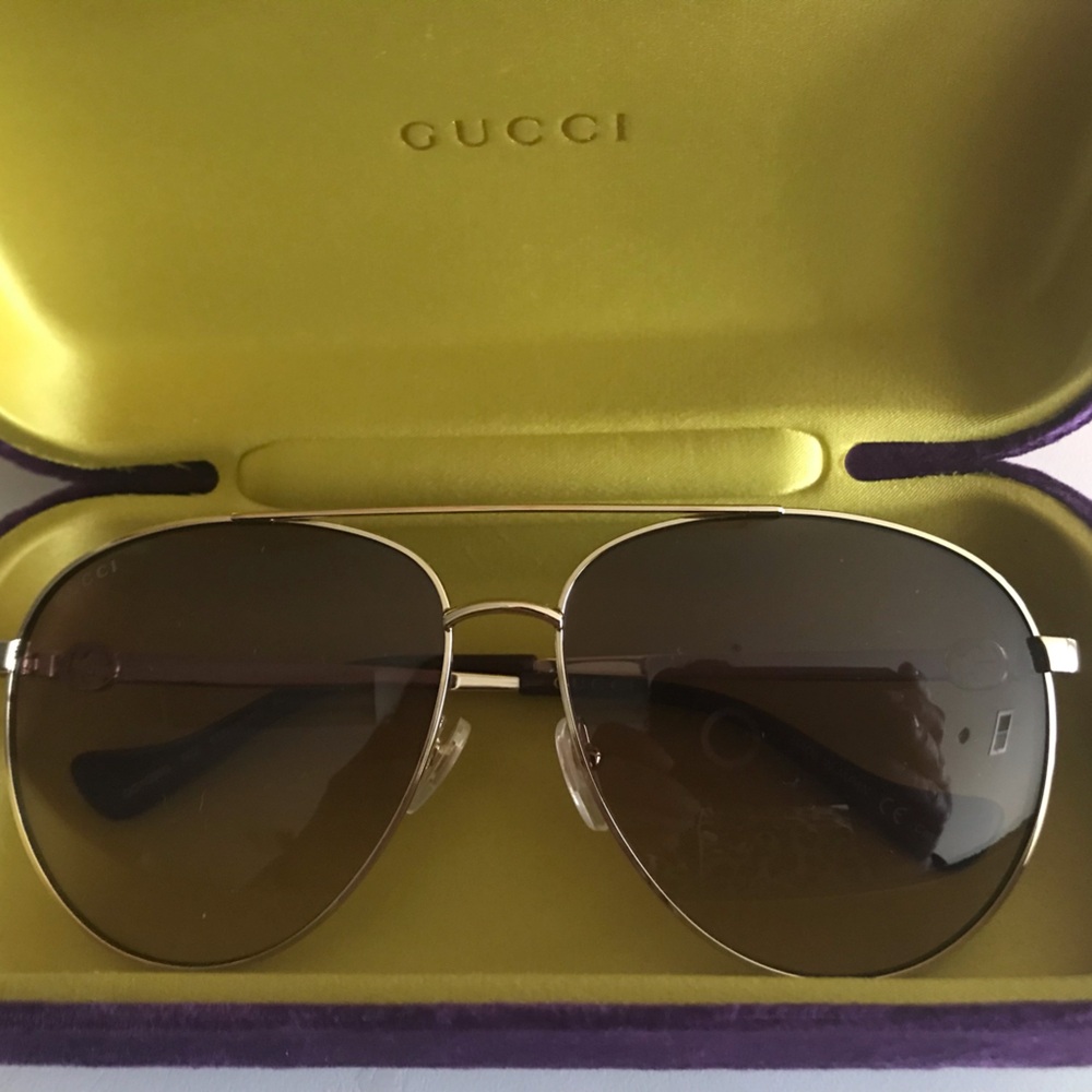 GUCCI , NEW, AVIATOR SUNGLASSES. MORE THEN 50% OFF (purchase price)!